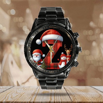 Discover Merry Christmas, Christmas Retro Calendar Steel Band Watch