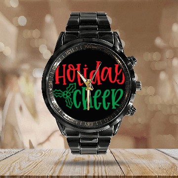 Discover HOLIDAY Cheer: Festive Joy in Every Stitch Calendar Steel Band Watch