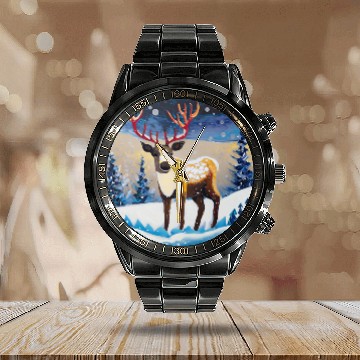 Discover A raider and the night Calendar Steel Band Watch