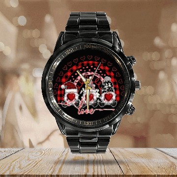 Discover Gnomes Valentines Revelin Calendar Steel Band Watch