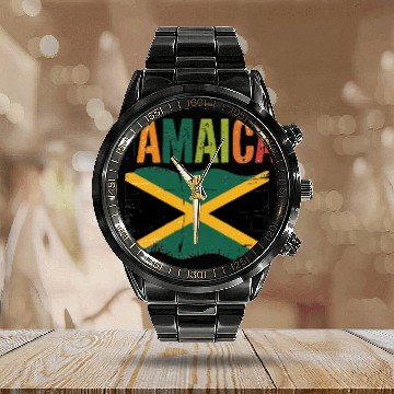 Discover Vibrant Jamaica Calendar Steel Band Watch