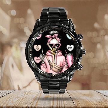 Discover Valentines, Valentines Day, Retro Valentine Calendar Steel Band Watch