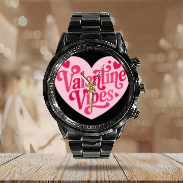 Discover Valentines Day, Retro Valentine, Coquete Valentine Calendar Steel Band Watch