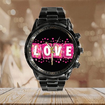 Discover Valentines Day, Retro Valentine, Coquete Valentine Calendar Steel Band Watch