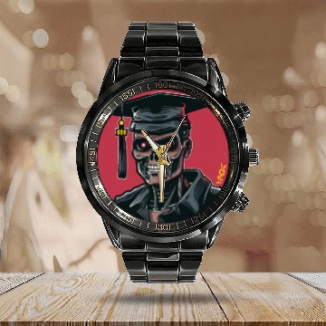 Discover Cyborg Graduate Calendar Steel Band Watch