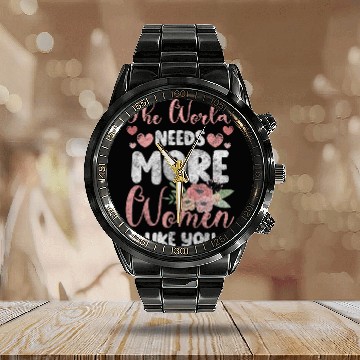 Discover Women's Day Power Frida Kahlo Calendar Steel Band Watch
