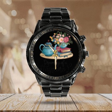 Discover Dreamy Cottagecore Vibes Calendar Steel Band Watch