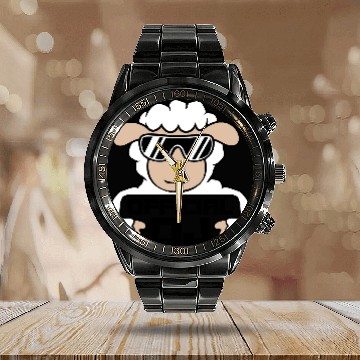 Discover Sheep Official Dj Sunglasses Party Lamb Music Cool Calendar Steel Band Watch