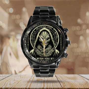 Discover Post-apocalyptic Vintage Alien Calendar Steel Band Watch