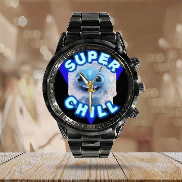 Discover Super Chill Character Design  Calendar Steel Band Watch