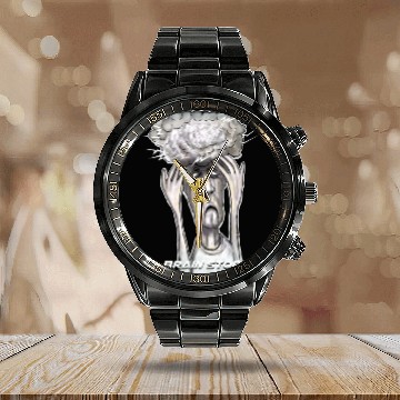 Discover brain storm Calendar Steel Band Watch