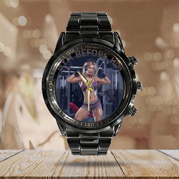 Discover Gym Before Him for a Sporty women Calendar Steel Band Watch