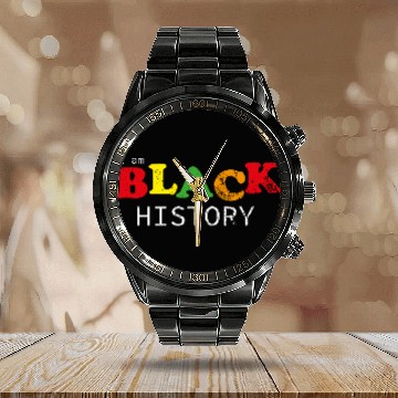 Discover Black history month Calendar Steel Band Watch