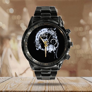 Discover Artistic Butterfly Explosion nature papillons Calendar Steel Band Watch