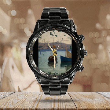 Discover Painting Calendar Steel Band Watch