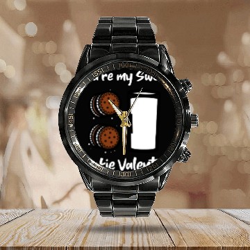 Discover You Are My Sweet Cookie Valentine Day Calendar Steel Band Watch