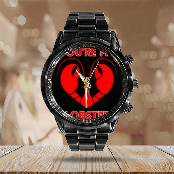 Discover You're My Lobster Valentine’s Day Romance Matching Calendar Steel Band Watch