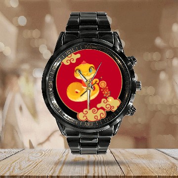 Discover "Lunar New Year Lucky Calendar Steel Band Watch