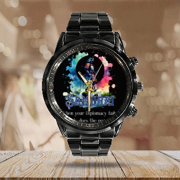 Discover Samurai Calendar Steel Band Watch