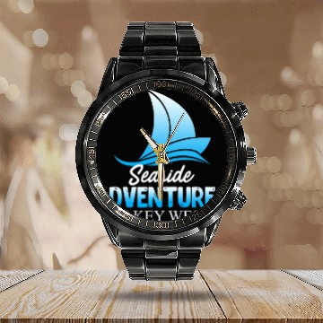 Discover FLORIDA KEYS SEA ADVENTURES IN KEY-WEST Keys Calendar Steel Band Watch
