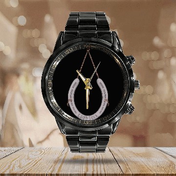Discover Horseshoe to bring you good luck Calendar Steel Band Watch
