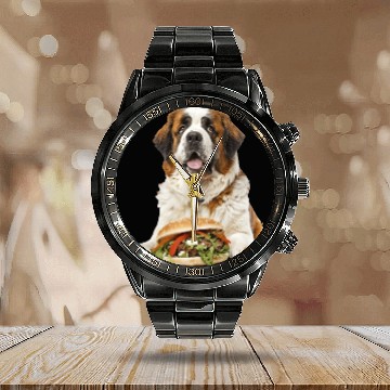 Discover Saint Bernard Calendar Steel Band Watch