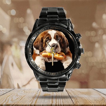 Discover Saint Bernard Calendar Steel Band Watch