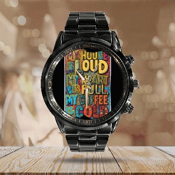 Discover Parenting on hard mode Neurodivergent edition Calendar Steel Band Watch