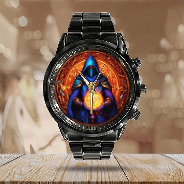 Discover Lightning Reflexes: Devil Angel Gamer Calendar Steel Band Watch Desi