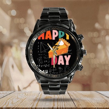 Discover Pi Day 3.14 Pie Math Science Pi Symbol Teachers Calendar Steel Band Watch