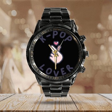 Discover K Pop Lover Calendar Steel Band Watch