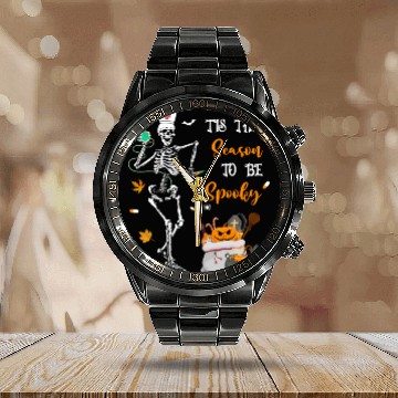 Discover Tis The Season To Be Spooky Nurse Calendar Steel Band Watch