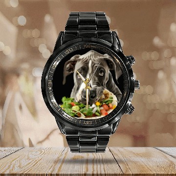 Discover Great Dane Calendar Steel Band Watch
