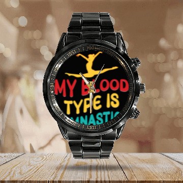 Discover Gymnastics Gym Fitness Sports Training Calendar Steel Band Watch