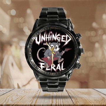 Discover Unhinged And Feral Possum Feral Unhinged Calendar Steel Band Watch