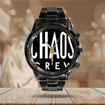 Discover Chaos Crew Calendar Steel Band Watch