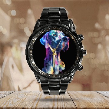 Discover Great Dane Calendar Steel Band Watch