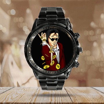 Discover Satoshi Coin Drop -Bitcoin Crypto Calendar Steel Band Watch