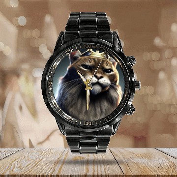 Discover KING CAT Calendar Steel Band Watch