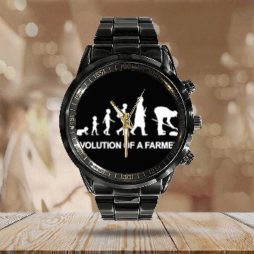 Discover Evolution Of A Farmer Calendar Steel Band Watch