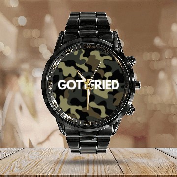 Discover Gottfried Name Calendar Steel Band Watch Men Good Quality Camouflage