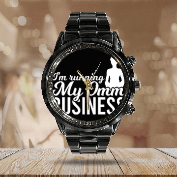 Discover I'm Running My Omm Business Calendar Steel Band Watch
