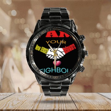 Discover I AM YOUR NEIGHOUR NEW JERSEY AND DELAWARE Calendar Steel Band Watch
