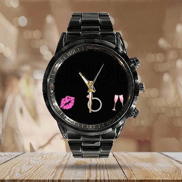 Discover Bride wedding Calendar Steel Band Watch