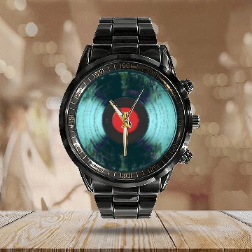 Discover vintage vinyl Calendar Steel Band Watch