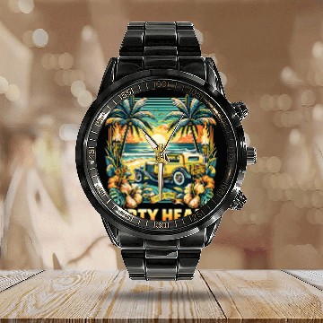 Discover Dirty Heads Paradise Found Calendar Steel Band Watch