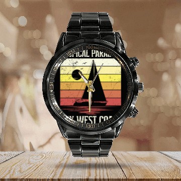 Discover Florida TROPICAL PARADISE KEY-WEST COAST Calendar Steel Band Watch