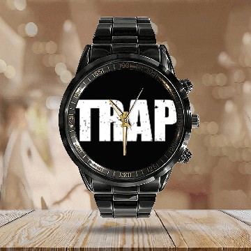 Discover Trap Movie Calendar Steel Band Watch