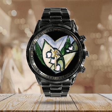 Discover Lily of the Valley Calendar Steel Band Watch