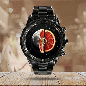 Discover LUNAR FRUIT Calendar Steel Band Watch
